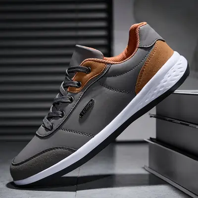 Image de Baskets Hommes Imperméables en Cuir - Confort & Style