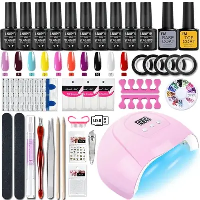 Image de Kit Vernis Gel Pro + Lampe UV - Manucure Facile & Durable