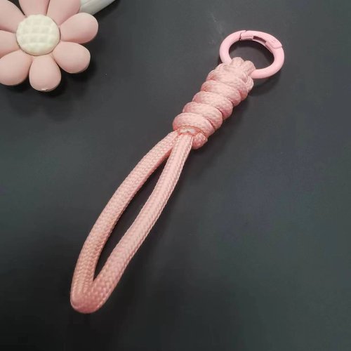 Immagine di 12 centimetri Paracord Intrecciato Tessuto Portachiavi Corda Da Polso Cassa Del Telefono Anti-perso ...