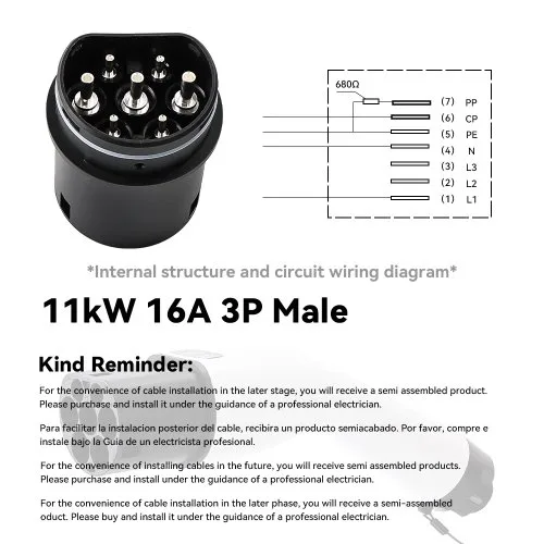 11 kW 16 A 3P Stecker