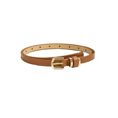 Image de Ceinture de Mode Noire en Cuir PU pour Femme
