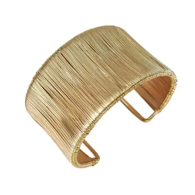 Image de Bracelet Manchette Punk Vintage Or & Argent