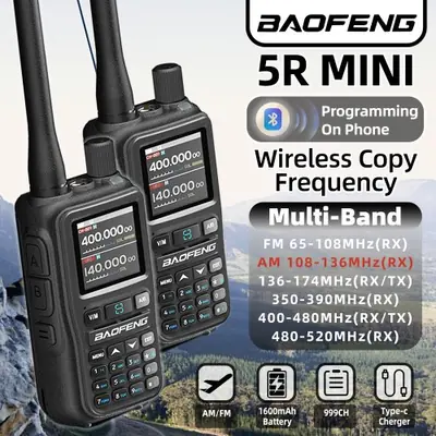Image de Baofeng UV-5R Mini - Talkie-Walkie Portable Multibande