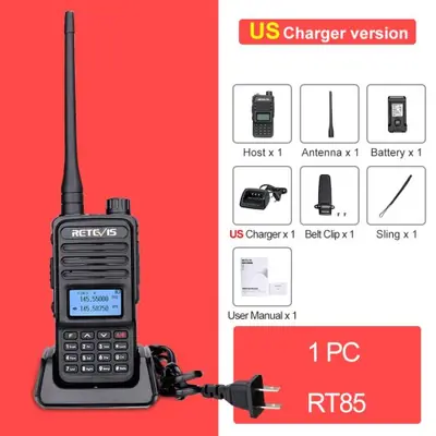 Image de Talkie-Walkie Retevis RT85 - Double Bande VHF/UHF