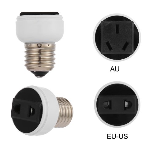 Image de Adaptateur Prise Lampe USB & EU - Blanc