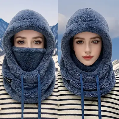 Image de Cagoule Thermique Hiver - Protection Chaude & Coupe-Vent