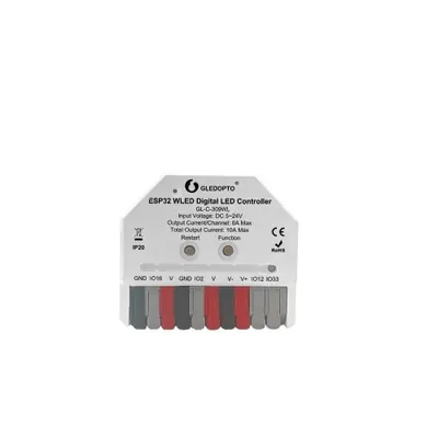 Image de Contrôleur LED Intelligent ESP32 Mini - WLED & Voice Control