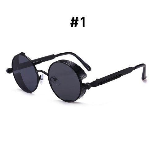 Zdjęcie Czerwone Okulary Steampunk – Vintage Style dla Mężczyzn i Kobiet