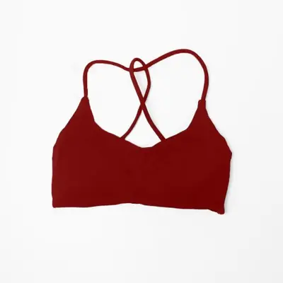 Image de Soutien-gorge sport push-up sans couture - Torsadé dans le dos