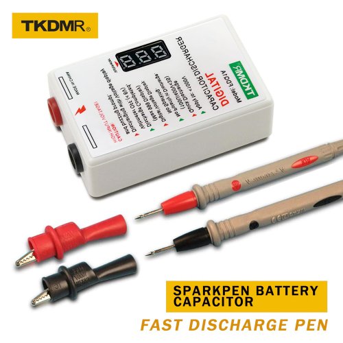 Immagine di TKDMR Sparkpen Penna a scarica rapida per condensatore batteria - Protezione scaricatore Strumento di scarica tensione per elettricisti per elettronica