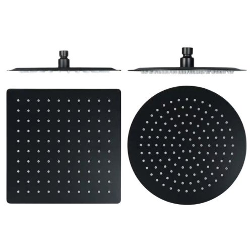 Image of Ultra-Thin Rainfall Showerhead with Stainless Steel Finish – 8, 10, 12, 16 Inch Square Design for Modern Bathroom淋浴体验