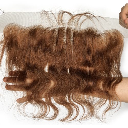Image of Body Wave Closure 8 Inch Brazilian Human Hair Closure With Baby Hair 4x4 13x4 Lace Closures Frontals Only