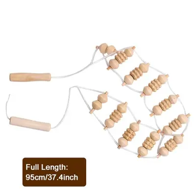 Image de Roller de Massage en Bois - Soulagement Naturel des Douleurs