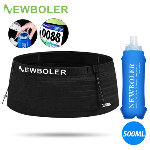 Elastische Sportheuptas met Race Number Belt voor Hardlopen, Triatlon, Marathon, Fietsen en Bergbeklimmen – Telefoonhouder & Multifunctionele Heuptas