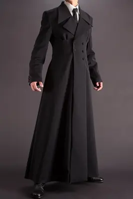 Image de Manteau Long Homme en Laine - Élégant & Chaud