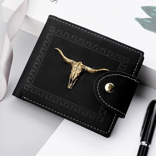 Image de Portefeuille Homme Mini Luxe avec Fermeture Éclair