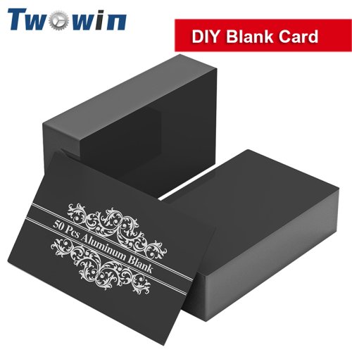 Cartes Nominatives Métal Laser - Lot de 50