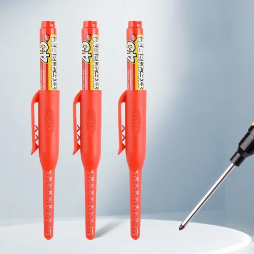Imagen de Rotuladores de cabeza de punta larga con agujero profundo de 45mm, agujero de taladro profundo, traz...