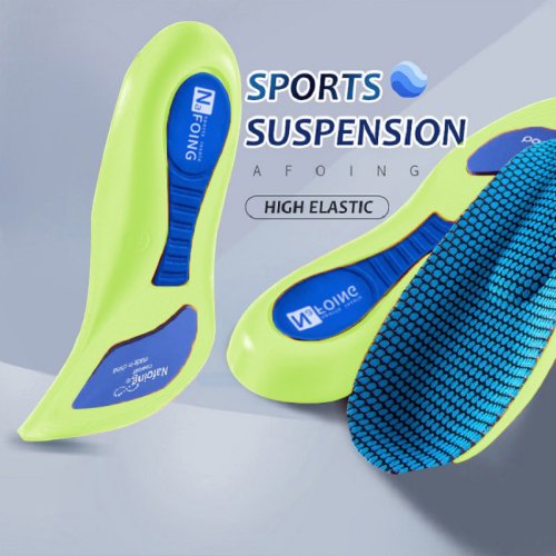 Imagen de Plantillas Deportivas 4D para Hombre con Soporte de Arco, Almohadilla Completa y Tecnología Antiodorantes para Correr y Actividades Físicas