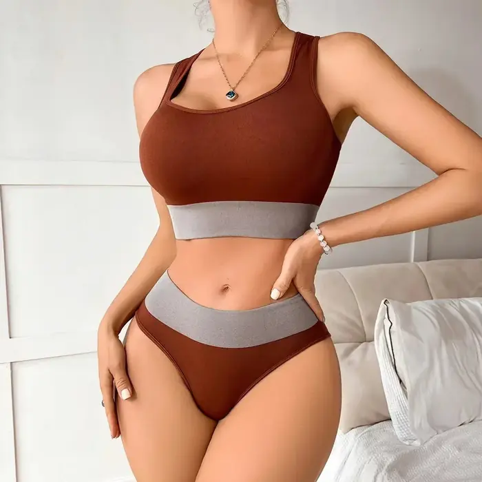 Image de Ensemble Soutien-Gorge Sans Couture & Culotte Sexy - Confort & Style