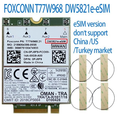 DW5821e SIM 4 antenne