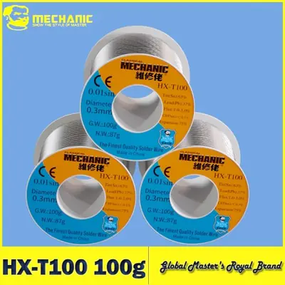 Image de Fil à Souder 100g - Noyau Colophane Doux 0.3mm à 1.2mm