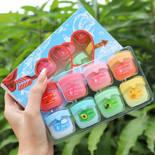 Image of Natural Plant-Based Moisturizing Lip Balm Set – 4, 6, or 8-Piece Collection for Soft, Hydrated Lips with Anti-Cracking Formula