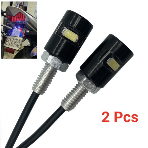 Afbeelding van 12V 5630 SMD LED Kentekenverlichting voor Auto en Motor – Heldere Achterlichten met Schroefmontage voor Voorkant en Achterkant