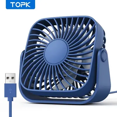 Image de Mini Ventilateur Portable USB 4 Pouces - Silencieux & 360°