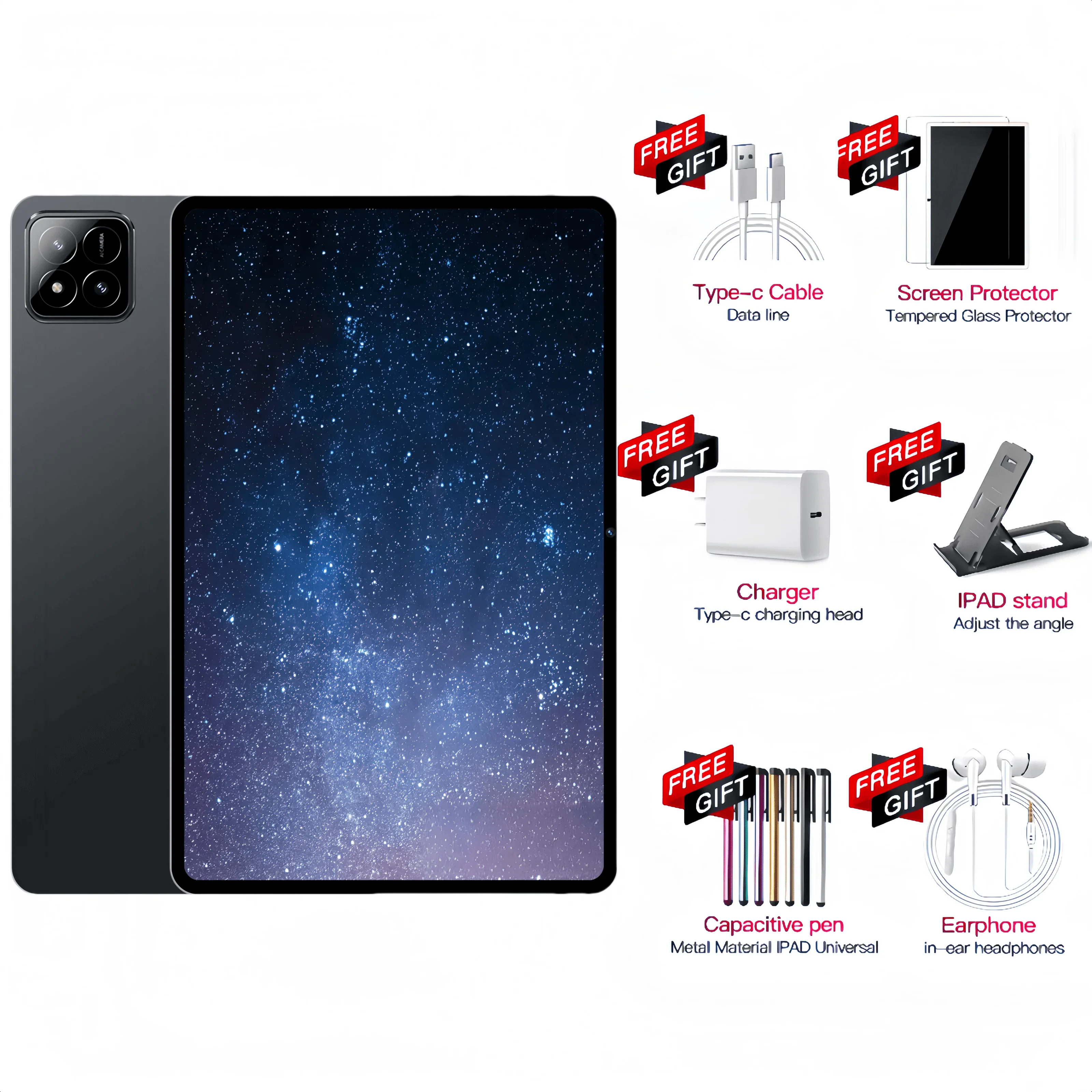 Imagen de 2025 nuevo Original PAD 7S Pro Android 14 Snapdragon 8gen2 tabletas 20000mAh 11 pulgadas HD 22GB + 2TB 5G Dual SIM Wifi Tablet PC