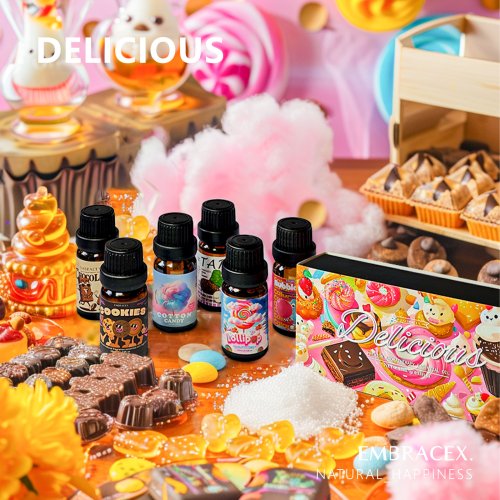 Image de Parfums Sucrés Gourmands - Ensemble de 6 Huiles Essentielles