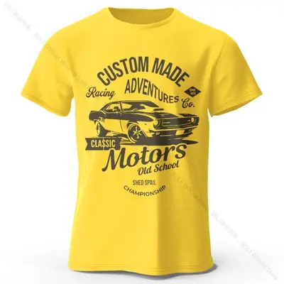 Image de T-Shirt Imprimé Motors - Look Vintage 100% Coton