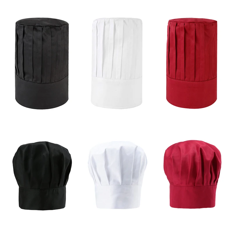 Image of Breathable Elastic Chef Hat for Men – Professional Kitchen Cap for Restaurants, Hotels, Catering, Bakery & Cake Shops