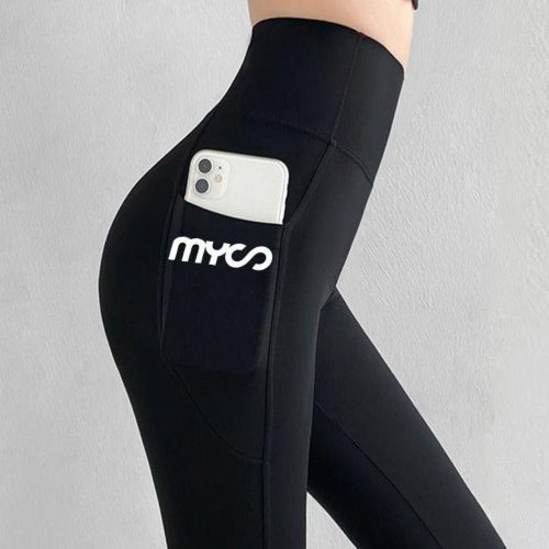 Image de Leggings de yoga sans couture taille haute avec poche