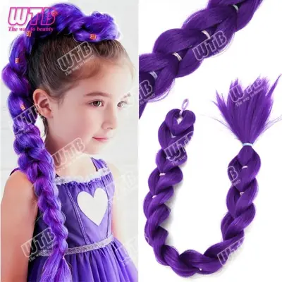 Image de Tresse Violette 26 Pouces - Extensions Synthétiques