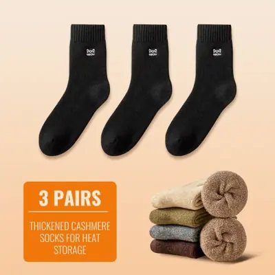 Image de Chaussettes Hiver Homme Chauffantes en Laine Mérinos