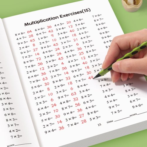 Bild von Mathematik-Übungsbuch für Kinder: 48 Seiten mit Multiplikation und Division – 99-fache Übungen für den sicheren Umgang mit Zahlen ab 3 bis 8 Jahren