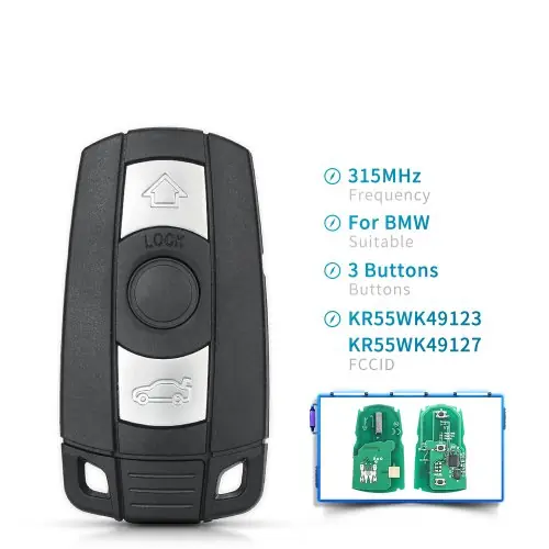 Image de Clé de remplacement pour BMW CAS3 - 315/433/868 MHz