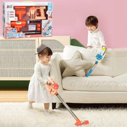 Imagen de Juego de Aspiradora Eléctrica de Simulación para Niños Pequeños – Juguetes Educativos de Rol y Limpieza con Sonidos Realistas