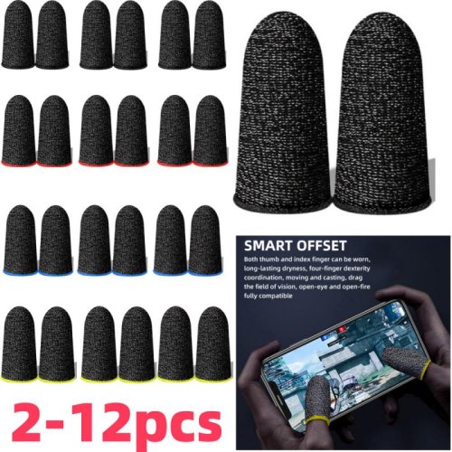 Afbeelding van Ademende Gaming Vingerhoesjes voor Mobiele Touchscreen - Gevoelige Vingertoppen Covers voor Optimale Precisie bij Mobiele Games