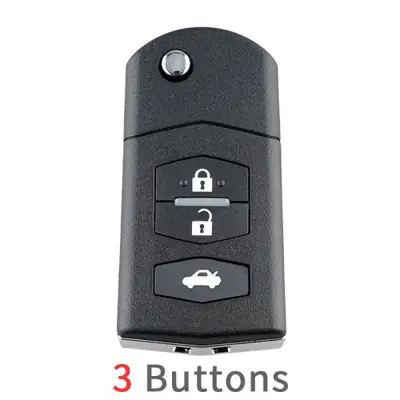 Image de Clé Voiture Pliable avec Télécommande - Remplacement pour Mazda