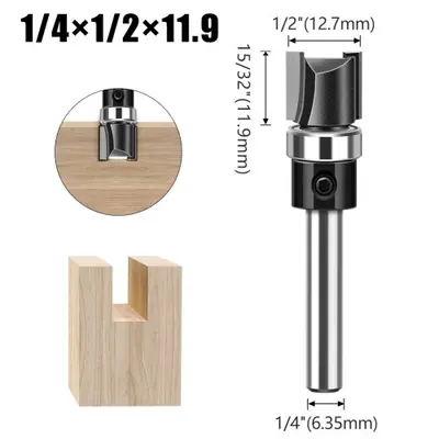 Image de Fraise à Roulement 6mm pour Routeur - Précision & Découpe Parfaite