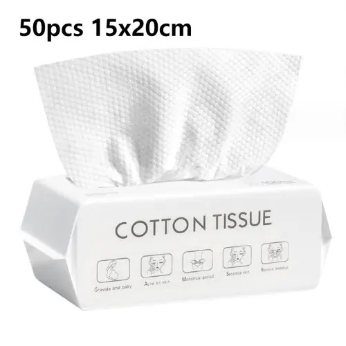 Image de Serviettes Jetables Visage - Nettoyage Doux & Efficace