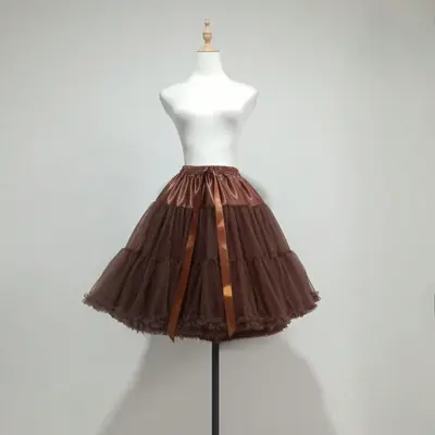 Image de Jupon Tulle Vintage 55cm - Volume Élégant pour Mariée & Cosplay