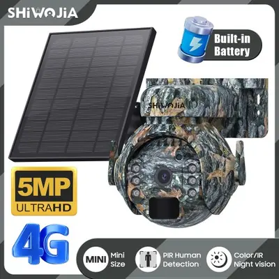 Image de Caméra de Surveillance Solaire 4G 360° - Écologique & Sans Fil