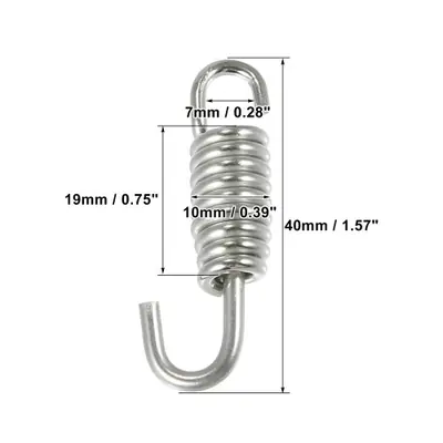 Image de Ressort de Tuyau d'Échappement Universel 63mm - Acier Inoxydable