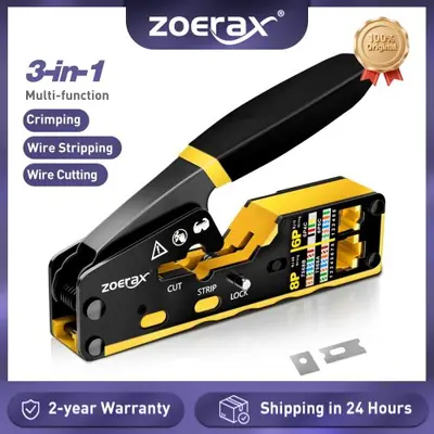 Image de Outil de Sertissage RJ45 Cat6 - Tout-en-Un