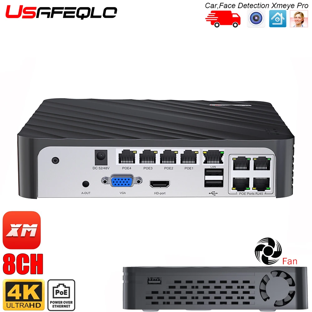 Afbeelding van 4K POE NVR met 8MP Camera's – Slimme Beveiliging voor Thuis & Bedrijf