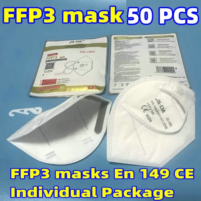 Image de Masque FFP3 Anti-Poussière & Brume - Protection Respiratoire CE0370