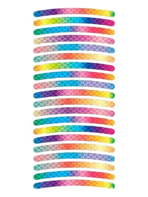 Image de Autocollants Réfléchissants 7 Couleurs pour Voiture, Moto & Vélo